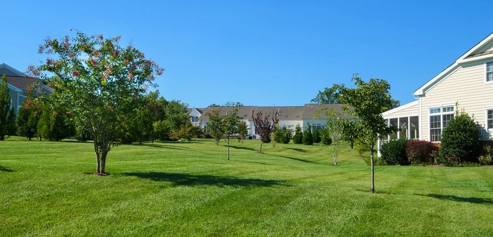 Well-maintained HOA grounds cared for by JW Landscaping in Northern Kentucky